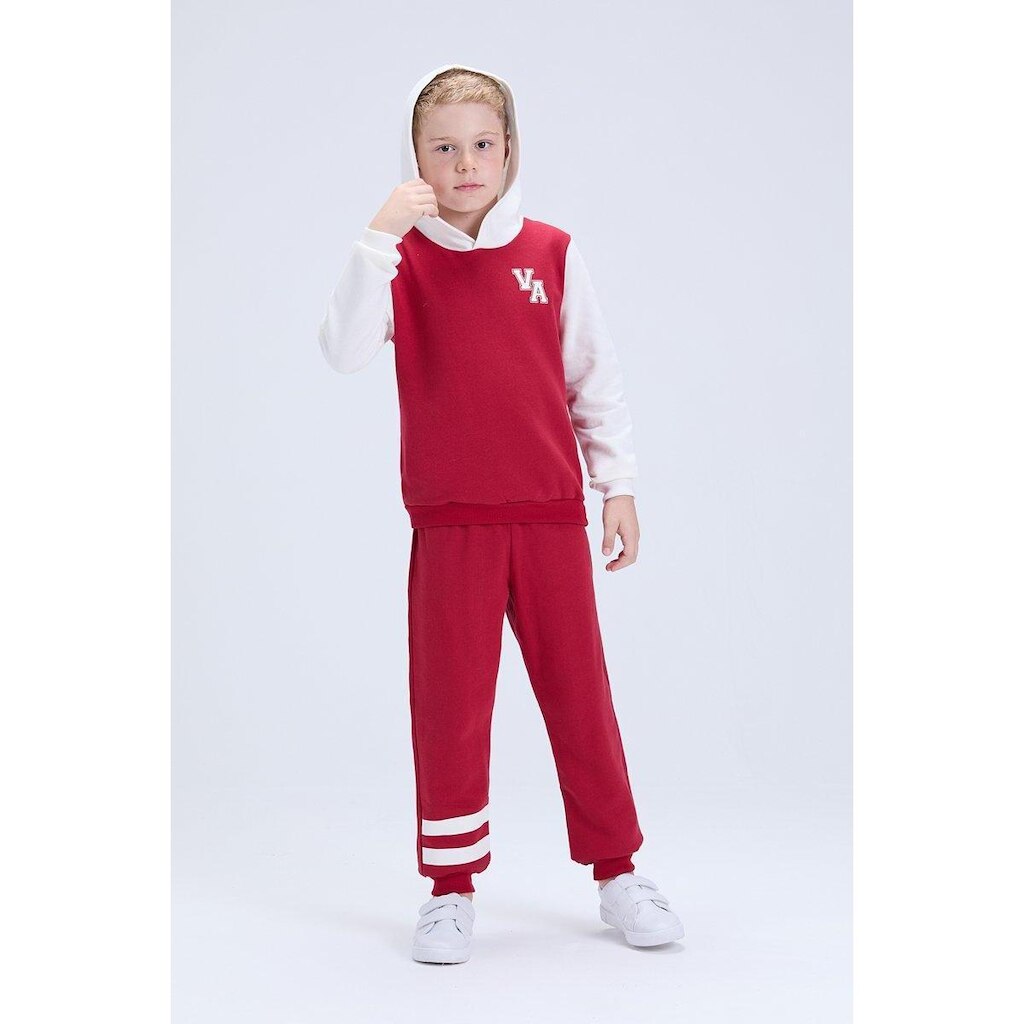 Conjunto Infantil de Inverno Masculino Moletom VA com Capuz
