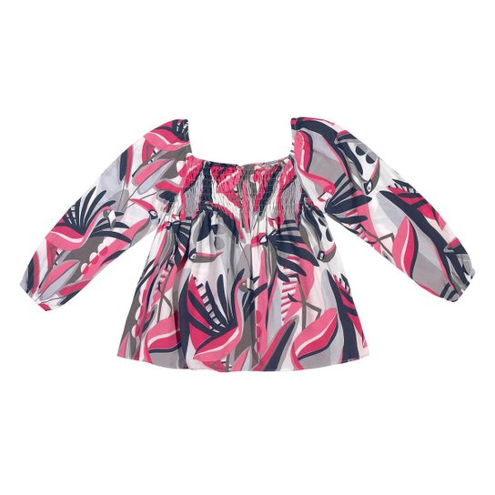 Conjunto Infantil Feminino Blusa + Short Nanai 601051.40056.12 Nanai