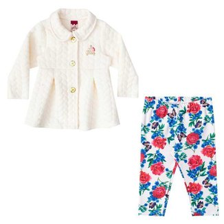 Conjunto Infantil Feminino Casaco e Legging Floral BG20085*