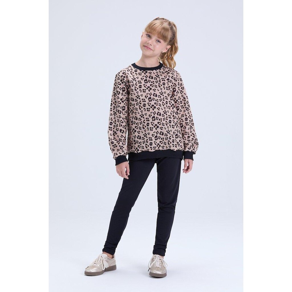 Conjunto Infantil Feminino de Inverno Moletom Oncinha