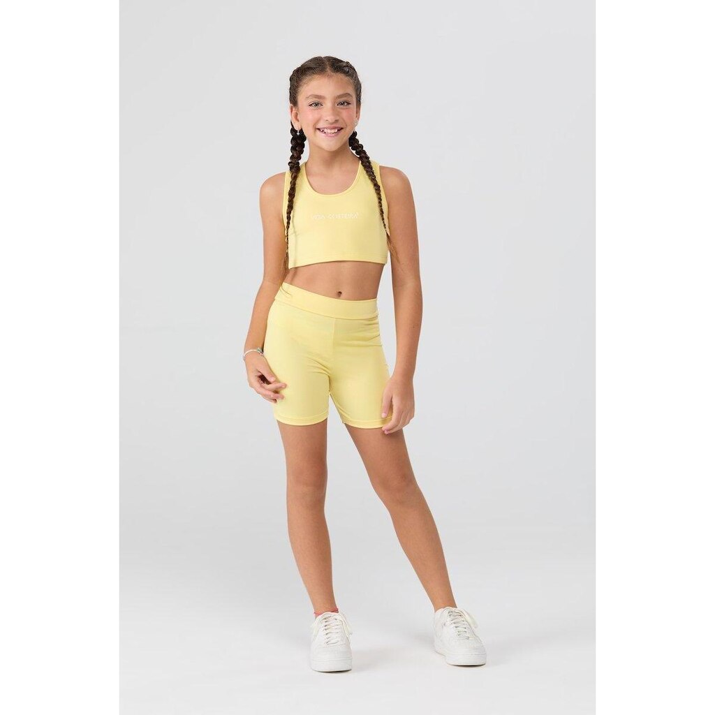 Conjunto Infantil Feminino Esportivo Top e Shorts Biker