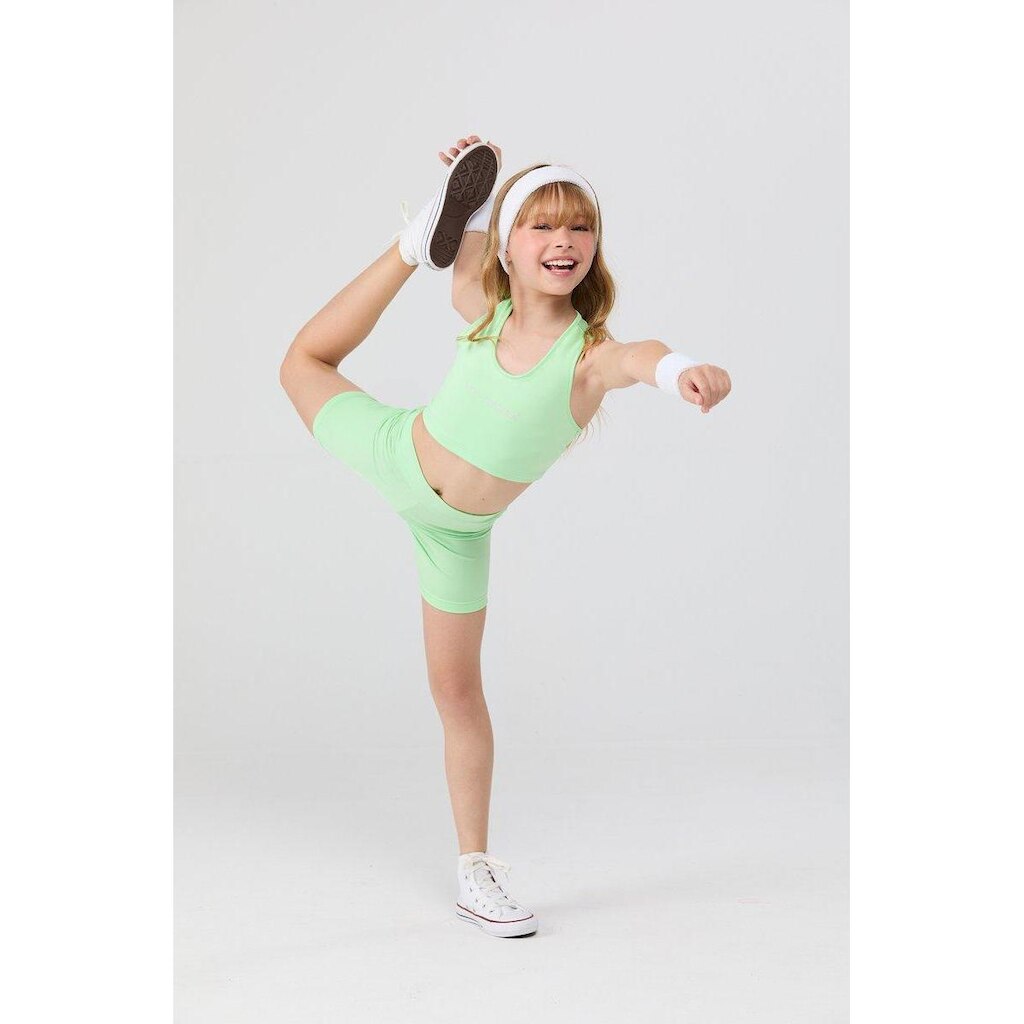 Conjunto Infantil Feminino Esportivo Top e Shorts Biker