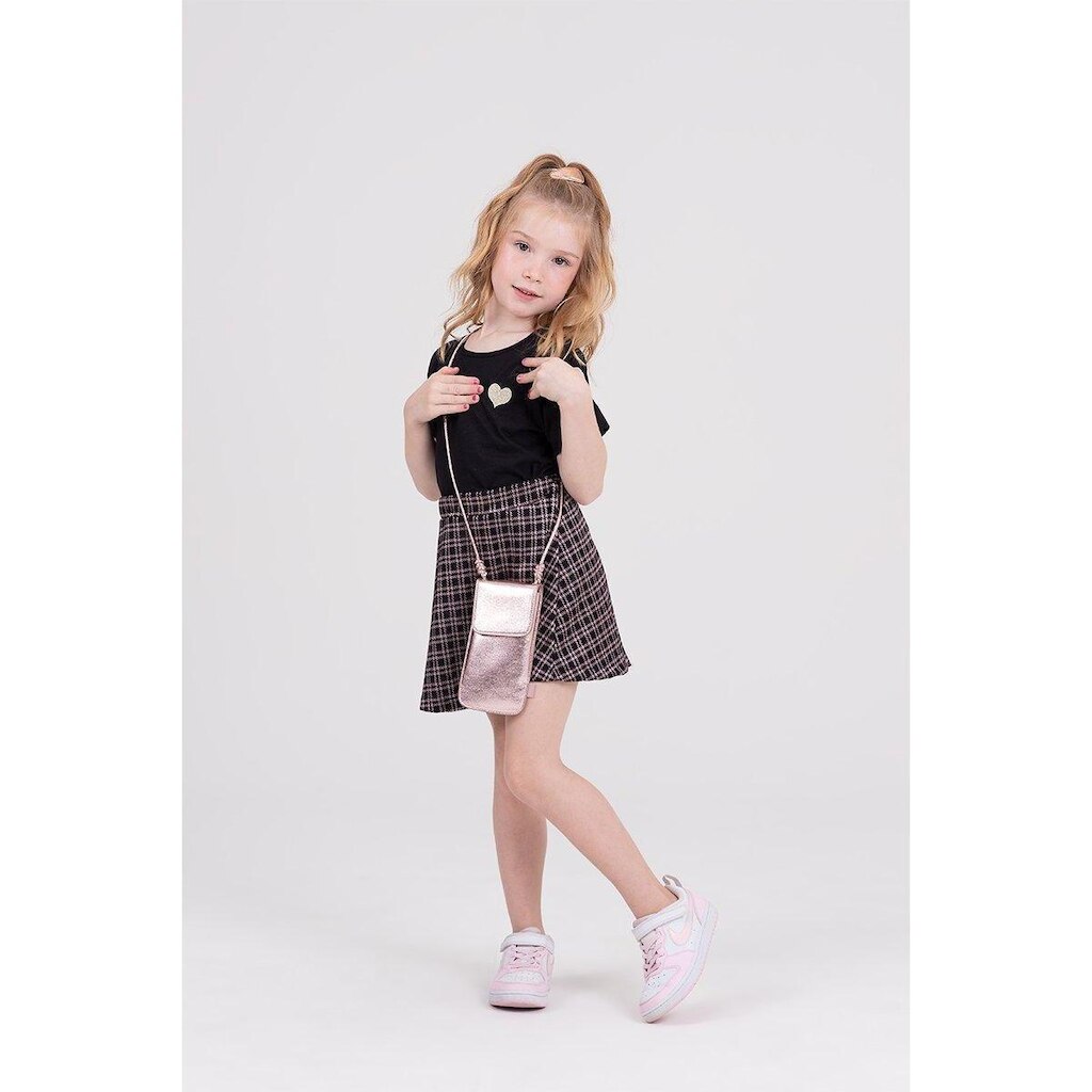 Conjunto Infantil Holographic Heart Preto