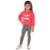 Conjunto Infantil Inverno Menina Em Moletom Peluciado Com Capuz E Calça Térmica, Magic, 2 peças - Vr - Rosa