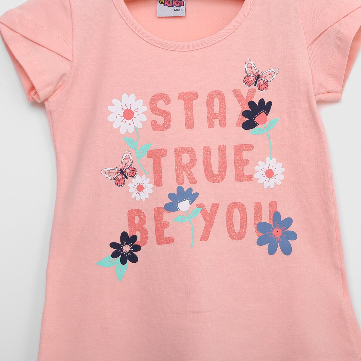 Conjunto Infantil Kiko & Kika Floral Blusa + Saia Menina - 1