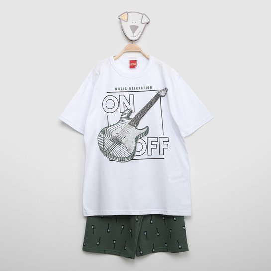 Conjunto Infantil Kyly Camiseta Guitarrra + Short Menino - Branco é ruim? Conjunto Infantil Kyly Camiseta Guitarrra + Short Menino - Branco é boa?