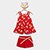 Conjunto Infantil Kyly Laço Menina - Vermelho