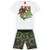 Conjunto Infantil Masculino Camiseta + Bermuda Kyly 111873.6826.8 Kyly - Branco+Cinza