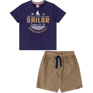 Conjunto Infantil Masculino Camiseta e Bermuda 31066