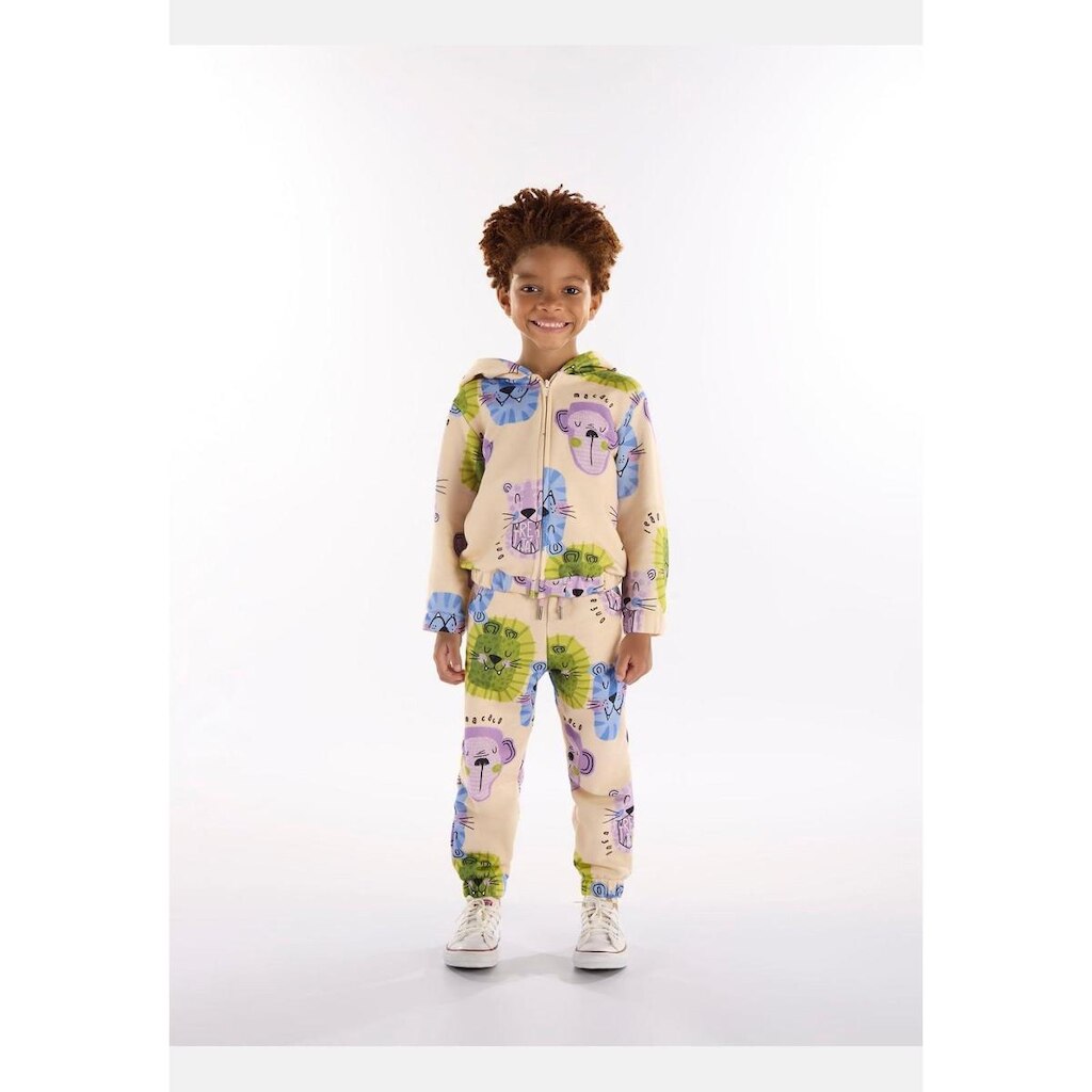 Conjunto Infantil Masculino com Jaqueta e Calça Selva Três e Já