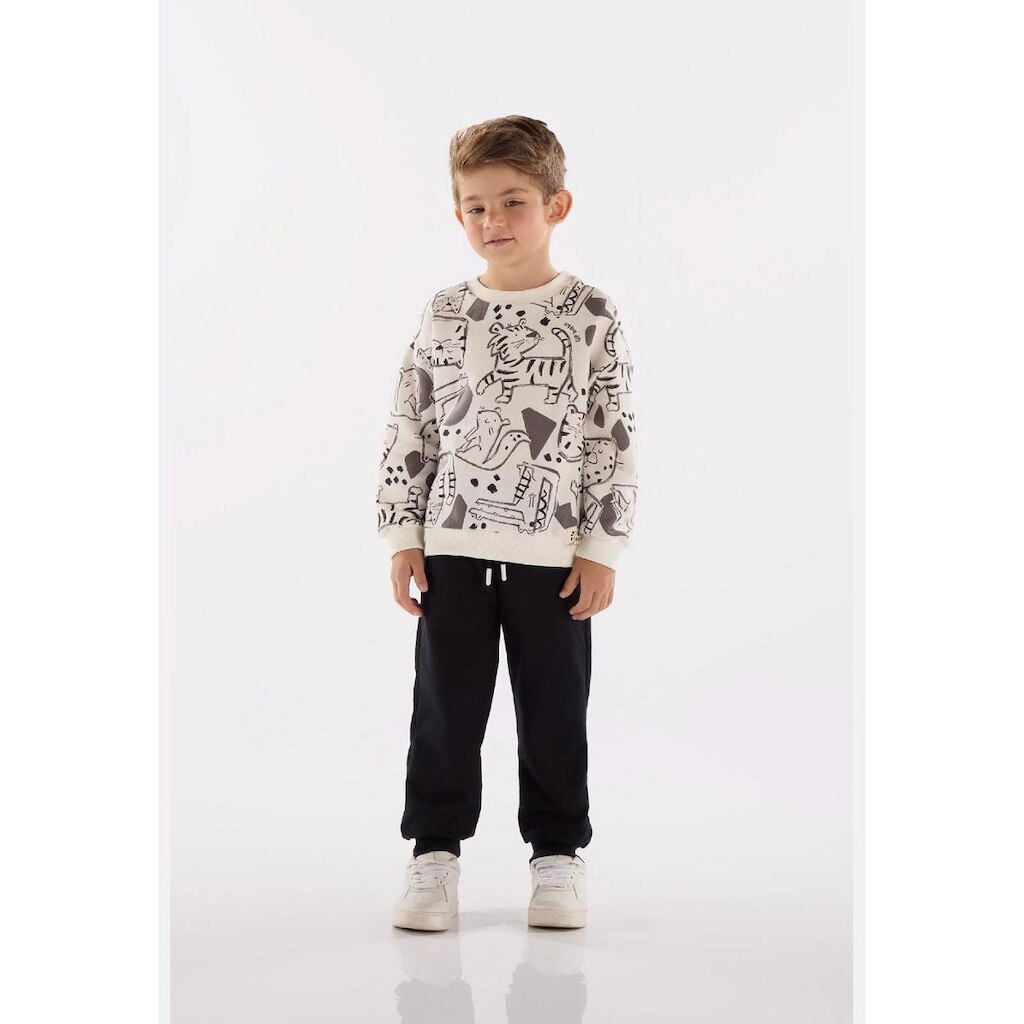 Conjunto Infantil Masculino em Moletom com Blusão e Calça Up Baby