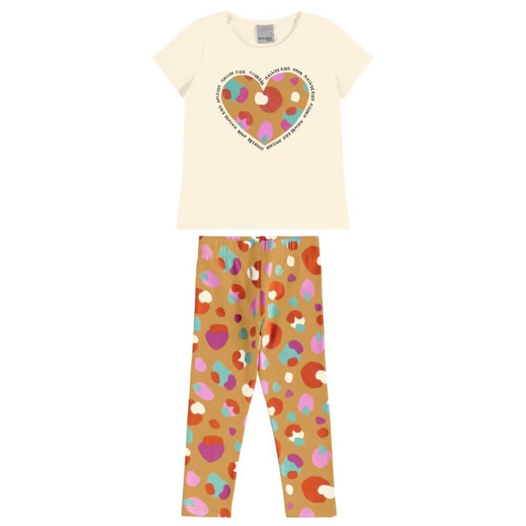 Conjunto Infantil Menina Blusa E Legging Amor - Malwee