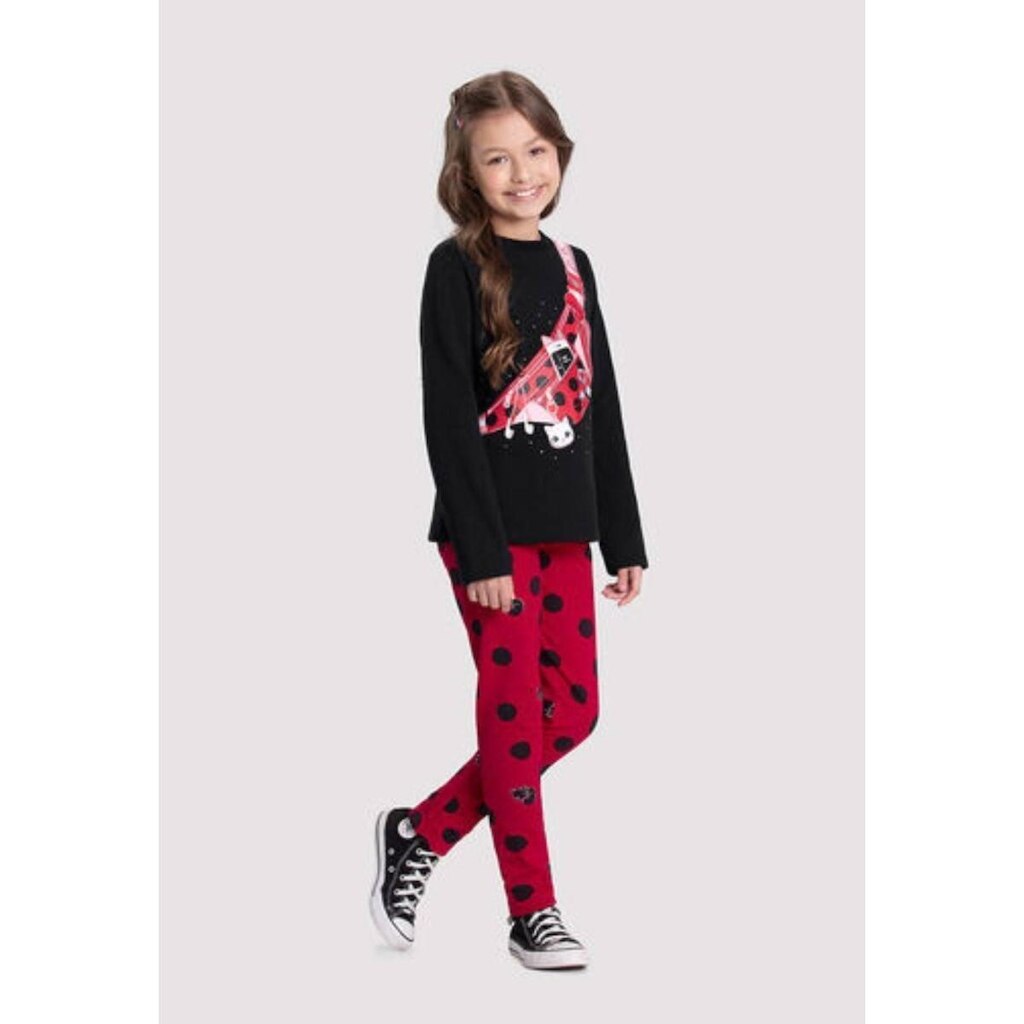 Conjunto Infantil Menina Blusão e Calça Moletom Alakazoo
