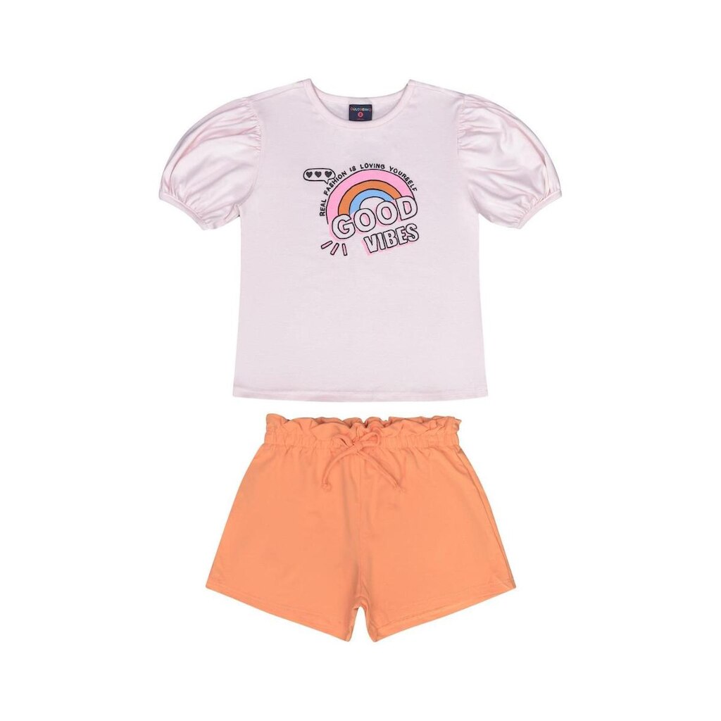 Conjunto Infantil Menina com Blusa e Shorts Guloseima
