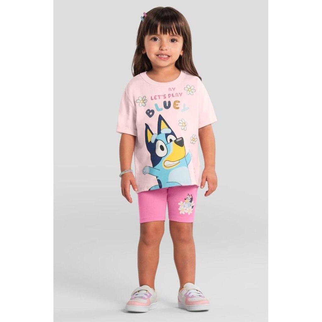 Conjunto infantil menina da Bluey Brandili