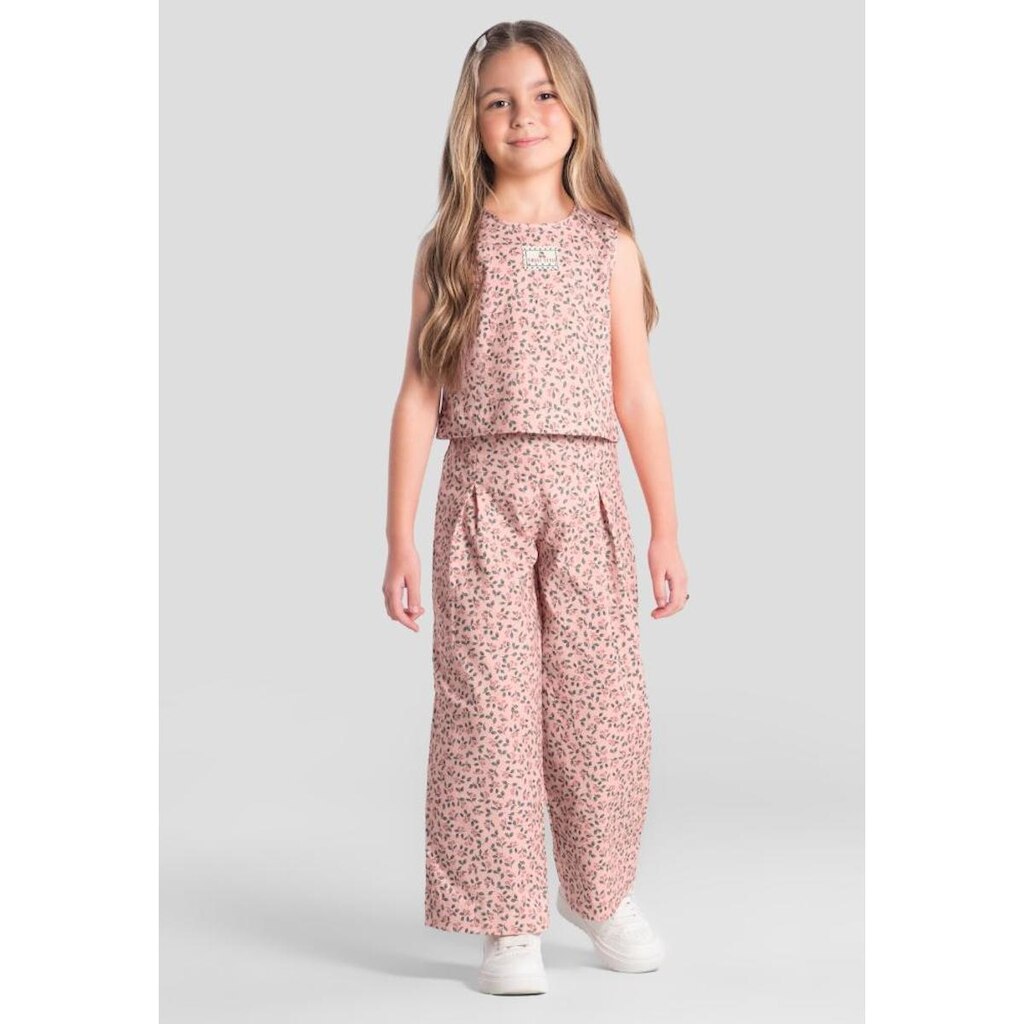Conjunto infantil menina floral Mundi