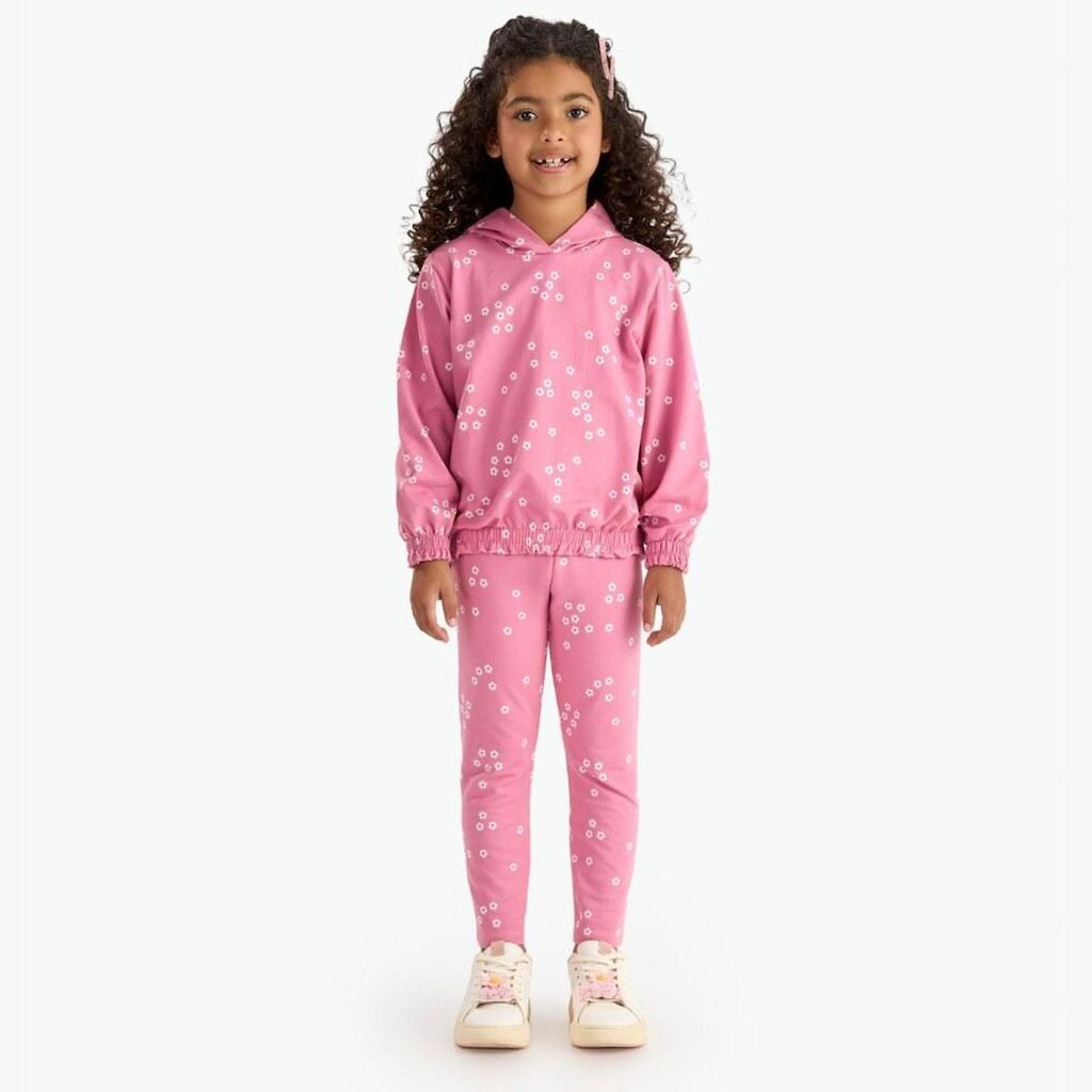 Conjunto Infantil Menina Manga Longa Florido Rovitex