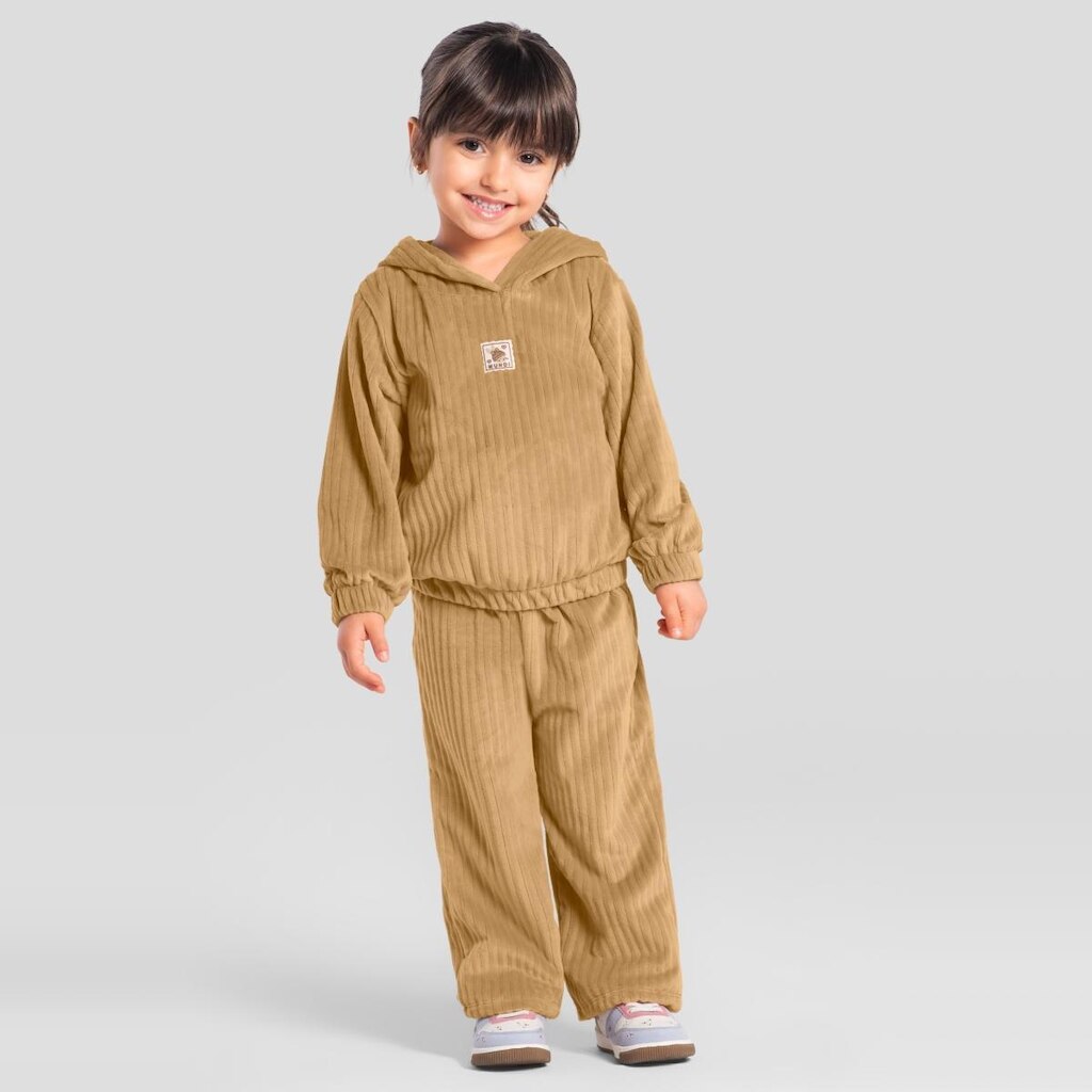 Conjunto infantil menina peluciada Mundi