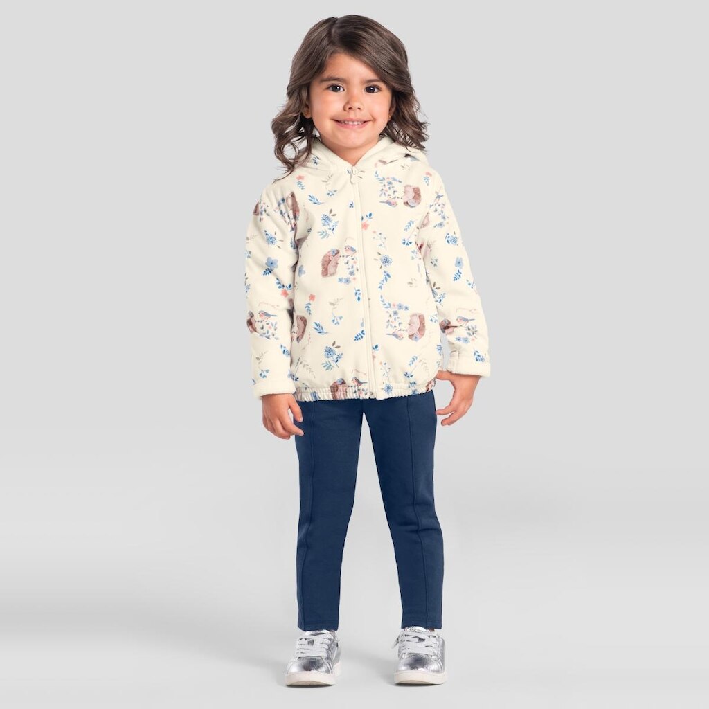 Conjunto infantil menina peluciado Mundi