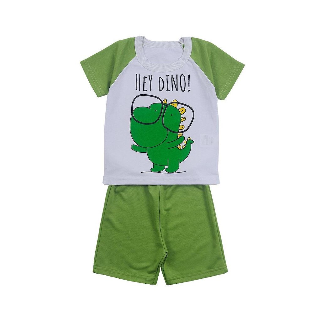 Conjunto Infantil Menino Camiseta Dino e Short - Destak