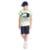 Conjunto Infantil Menino Camiseta Verde com Bolso e Bermuda - Verde