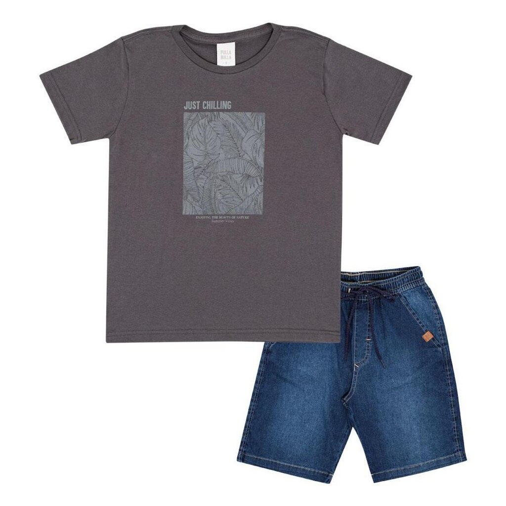 Conjunto Infantil Menino - Carbono - 50782-1280
