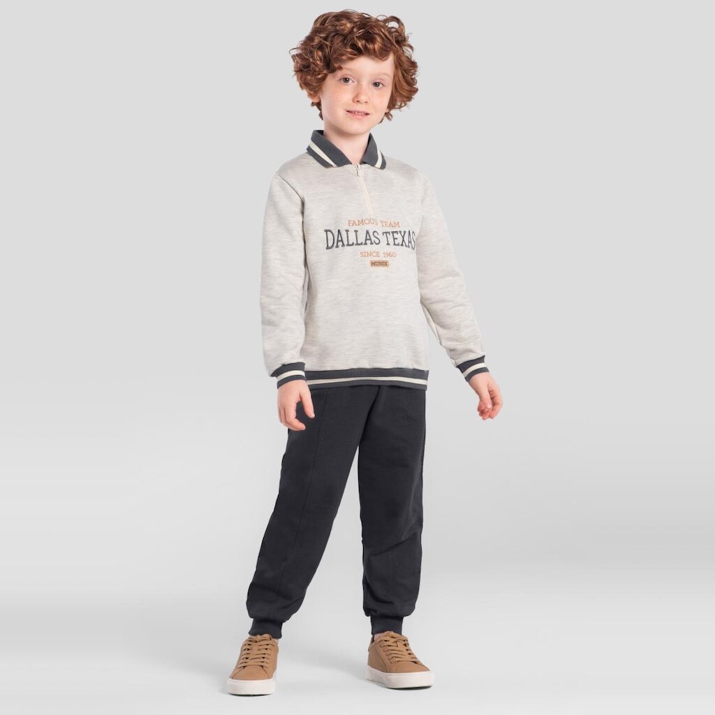 Conjunto infantil menino college Mundi