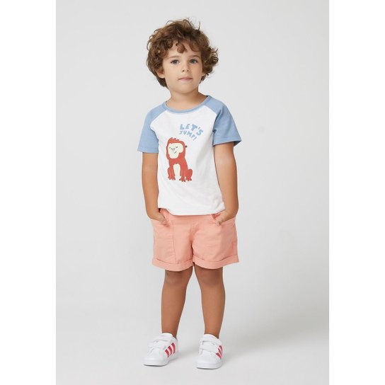 Conjunto Infantil Menino Com Sarja Toddler - C9U3LLXEN2 - Laranja Menor preço em Conjunto Infantil Menino Com Sarja Toddler - C9U3LLXEN2 - Laranja