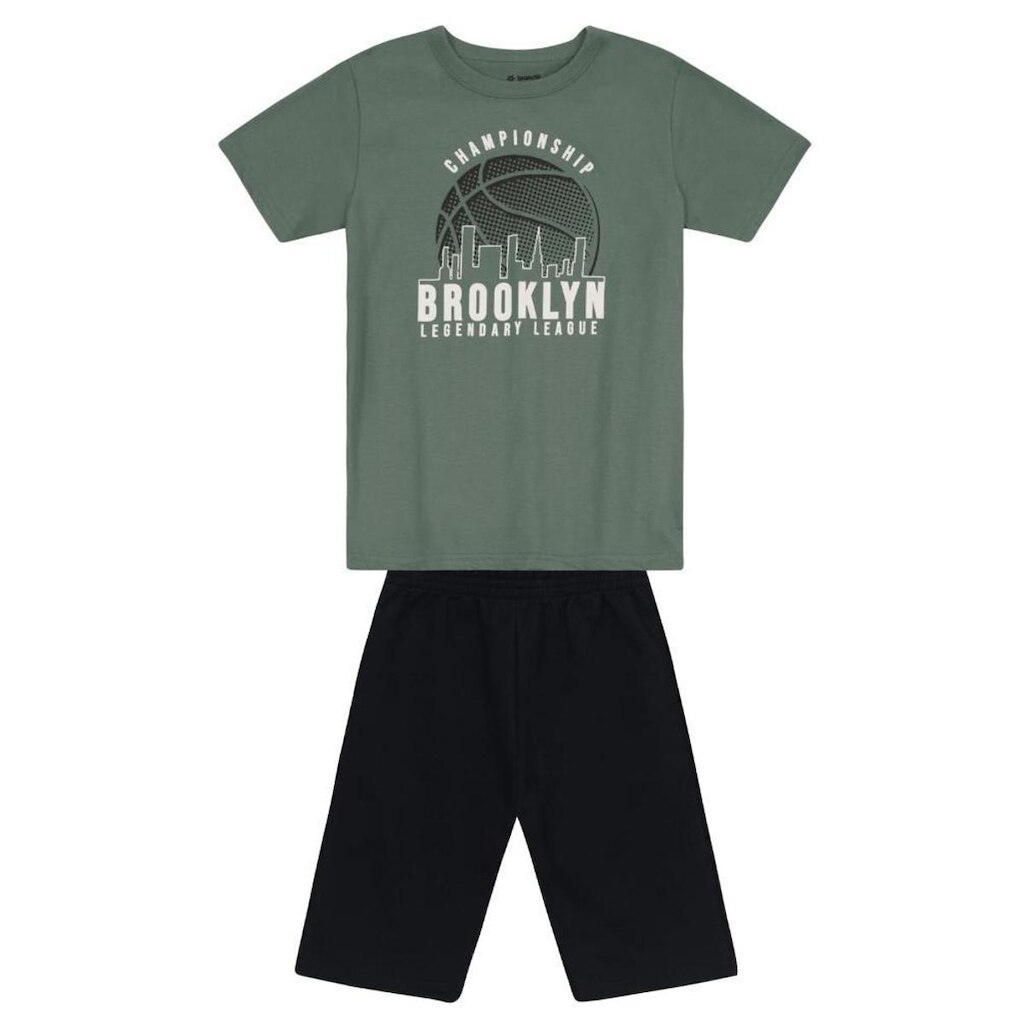 Conjunto infantil menino de basquete Brandili