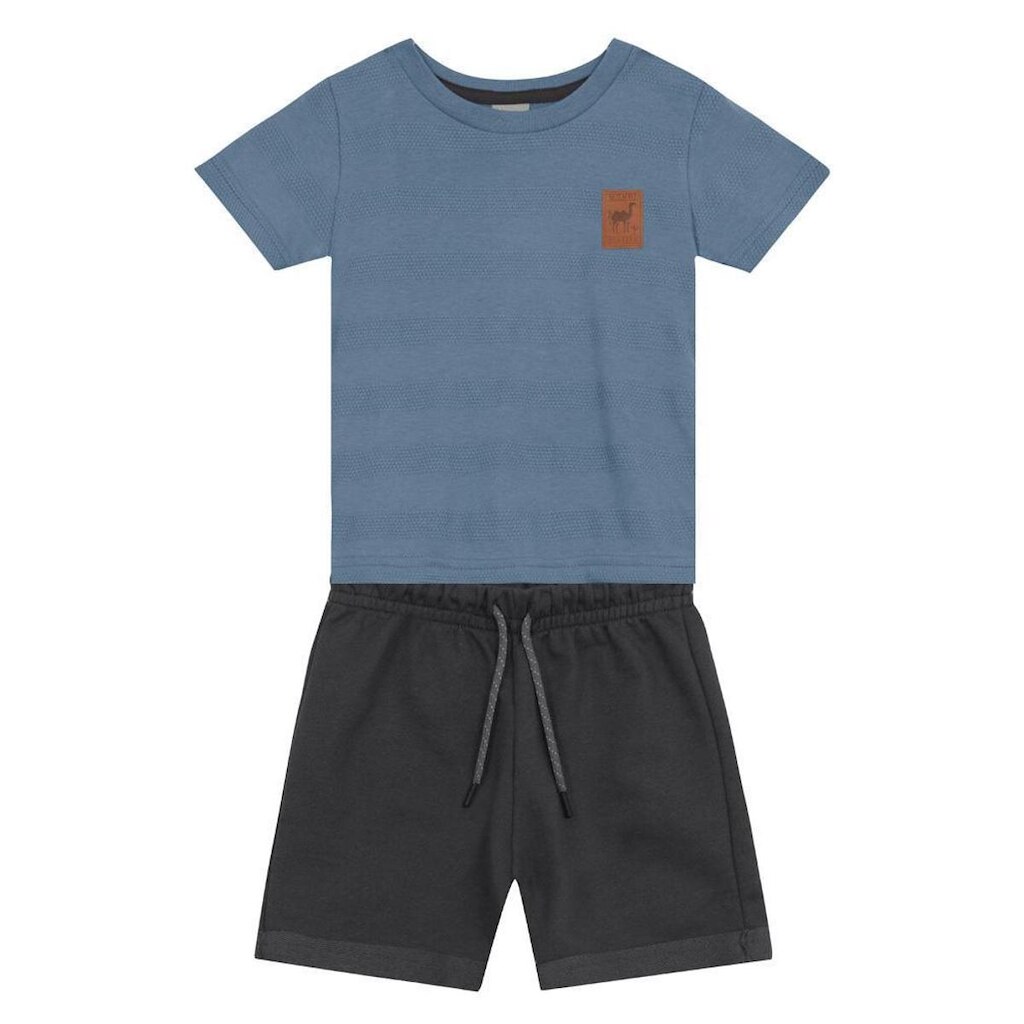 Conjunto infantil menino de camelo Mundi