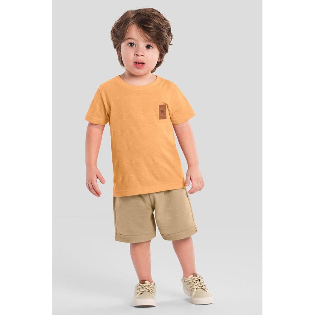 Conjunto infantil menino de camelo Mundi