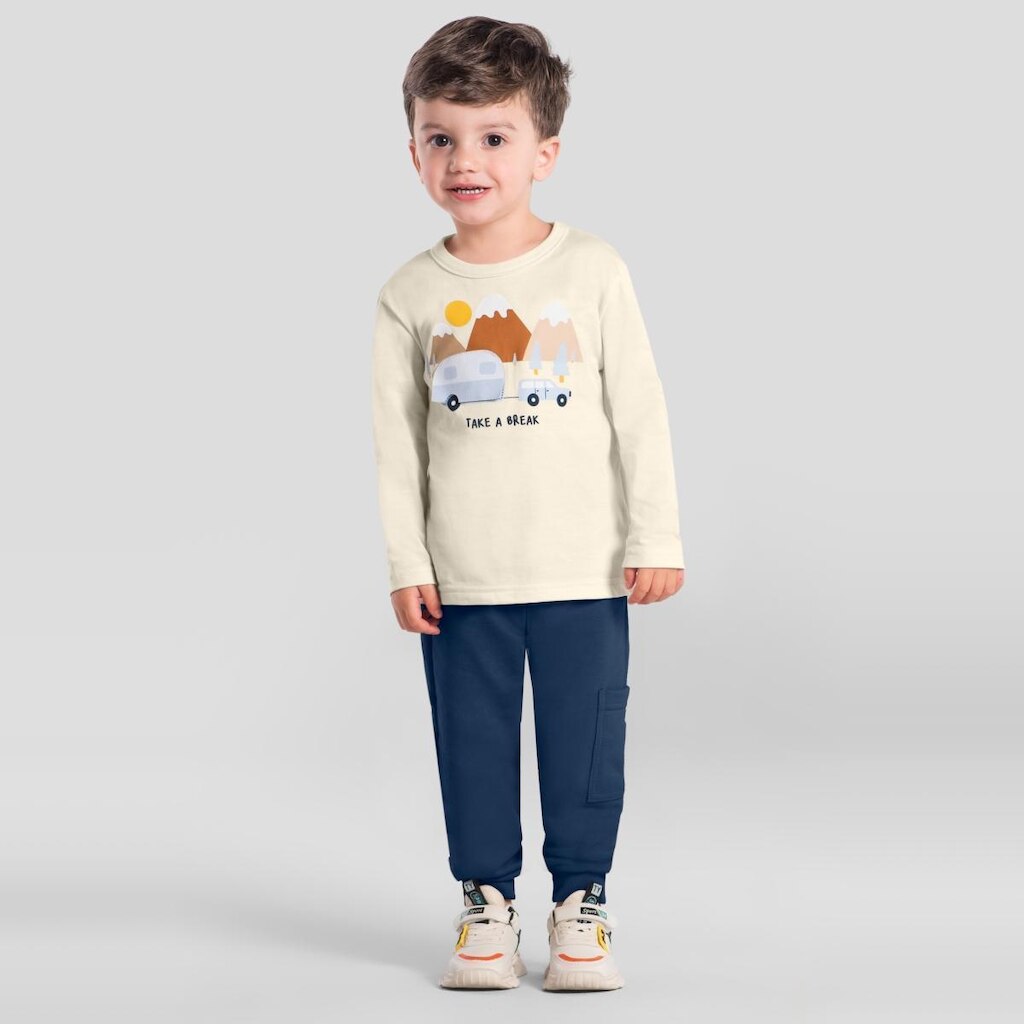 Conjunto infantil menino de montanha Brandili
