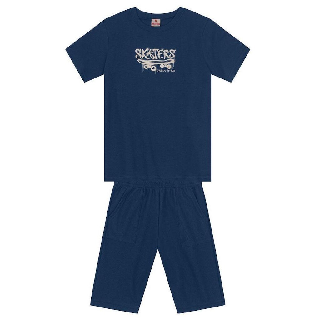 Conjunto Infantil Menino De Skate Em Puff Brandili