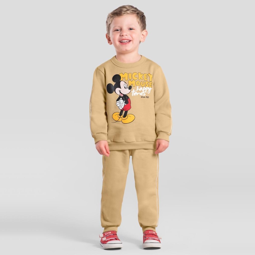 Conjunto infantil menino do Mickey Mouse Brandili