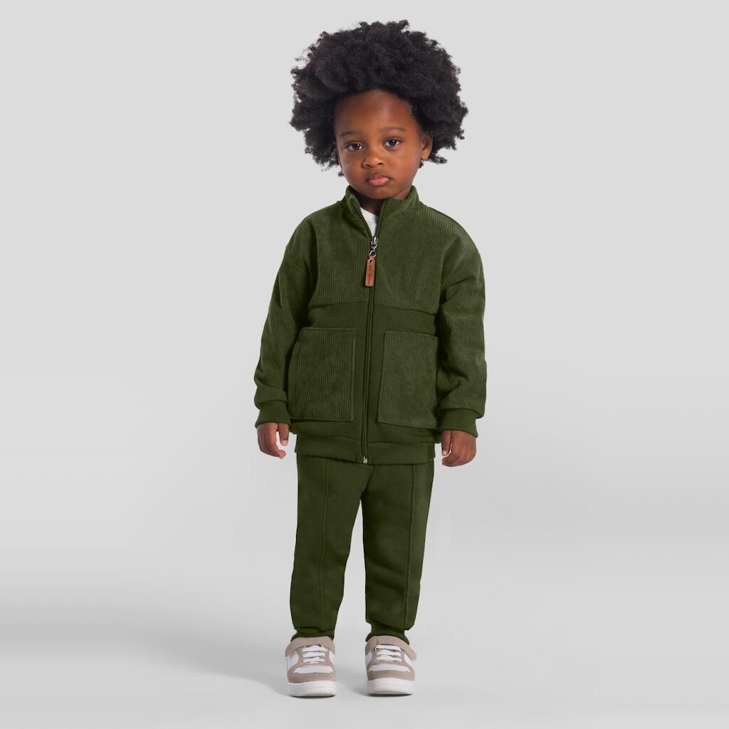 Conjunto infantil menino em cotelê Mundi