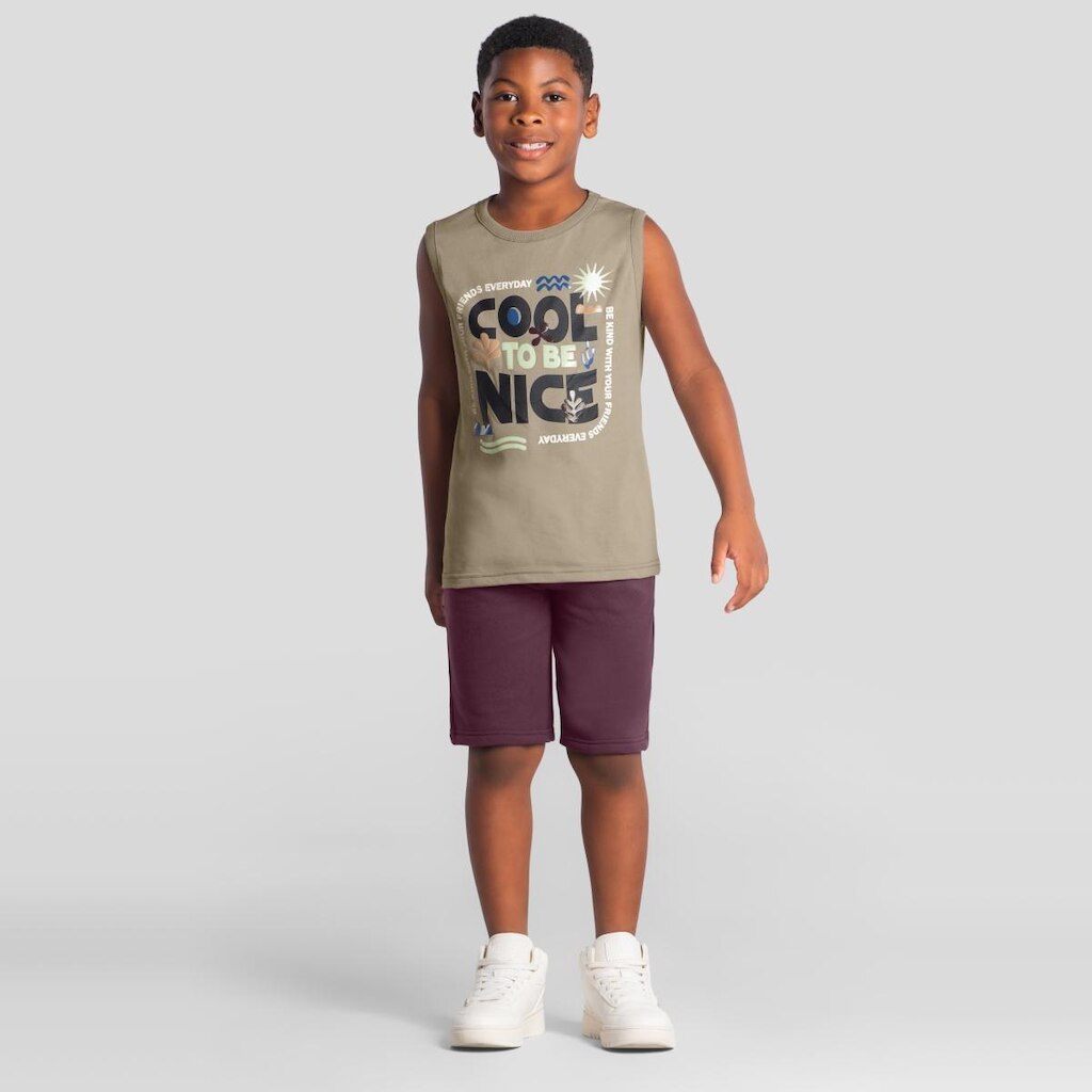 Conjunto infantil menino em malha Brandili