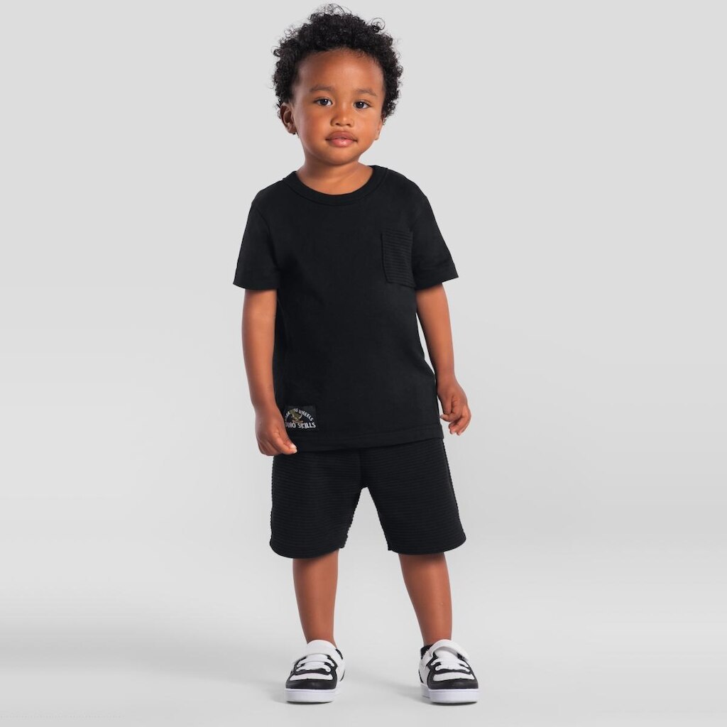Conjunto infantil menino em malha de dinossauro Brandili