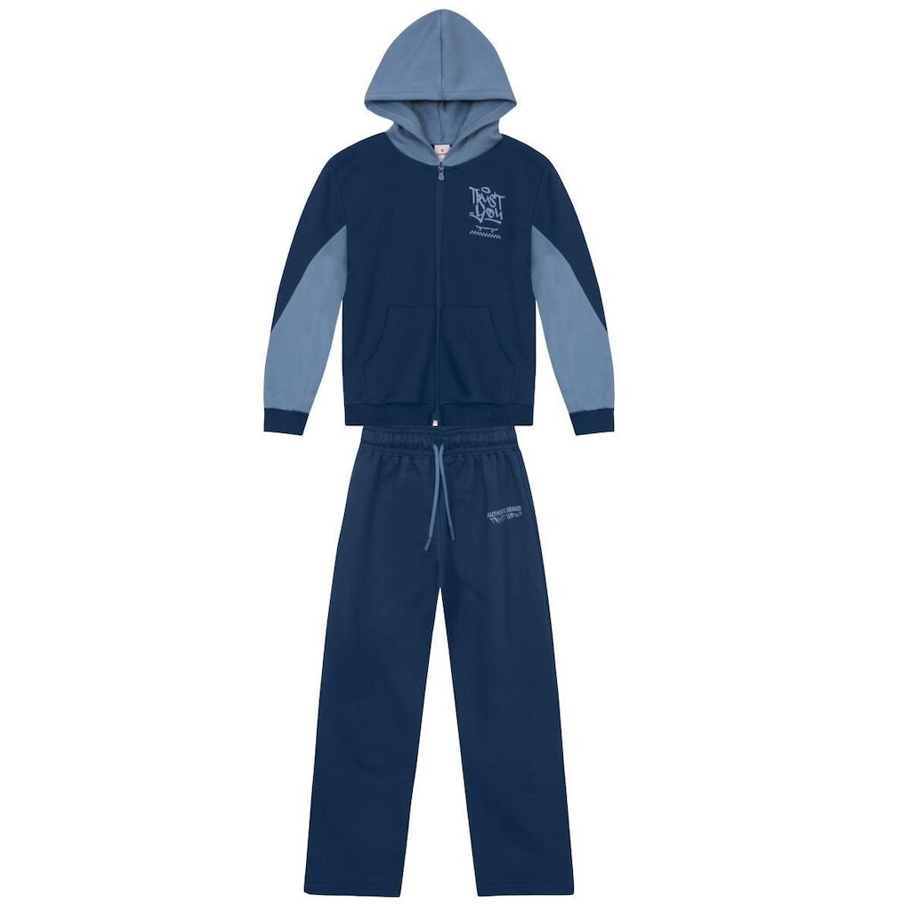Conjunto infantil menino em moletinho de skate Brandili