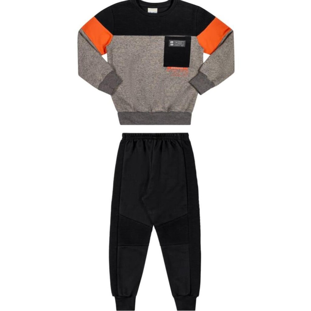 Conjunto Infantil Menino Inverno Moletom E Calça Cannes  Tam 2 a 8 - Angerô