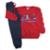 Conjunto Infantil Menino Moletom Flanelado com Bolso Canguru - Vermelho