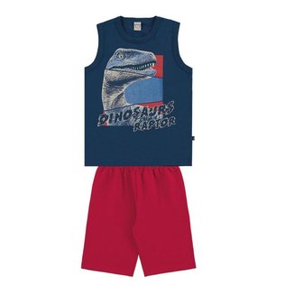 Conjunto Infantil Menino Regata Meia Malha e Bermuda