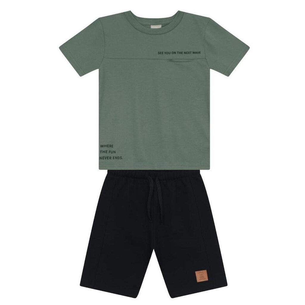 Conjunto infantil menino surf Mundi