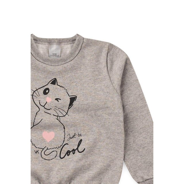 Conjunto Infantil Mescla Gatinho Menina
