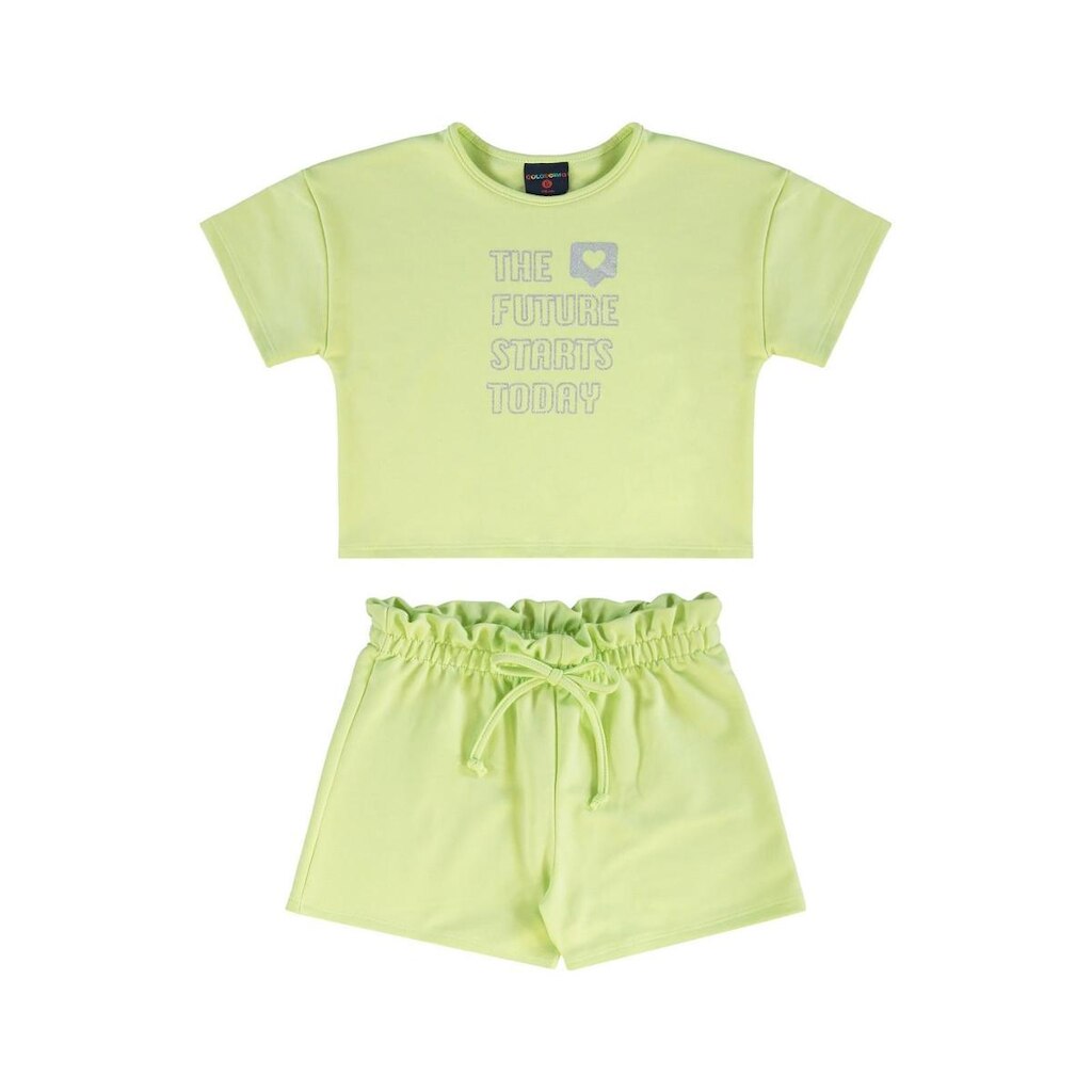 Conjunto Infantil para Menina em Molecotton Guloseima