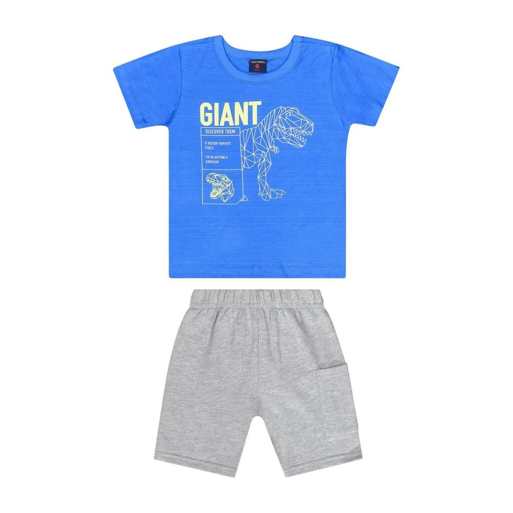 Conjunto Infantil para Menino com Camiseta e Bermuda Guloseima