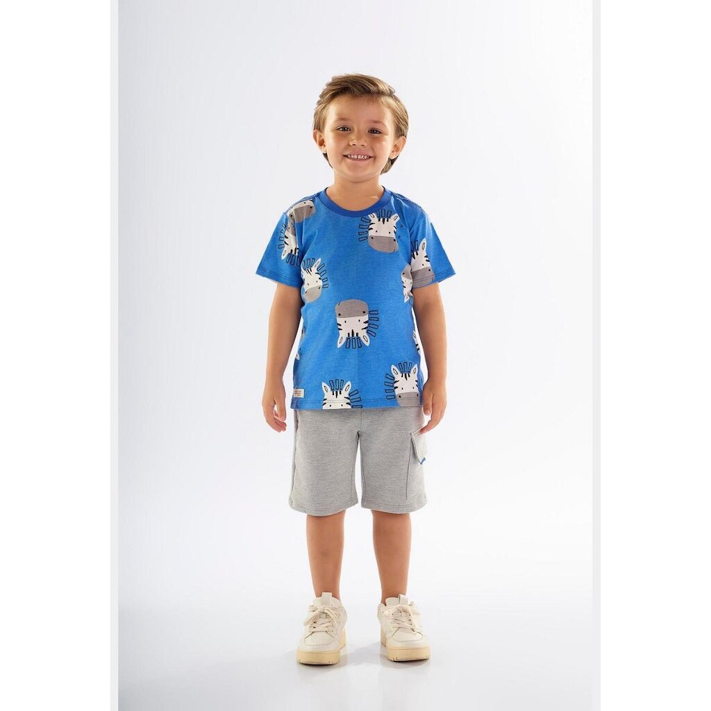 Conjunto Infantil para Menino com Camiseta e Bermuda Up Baby