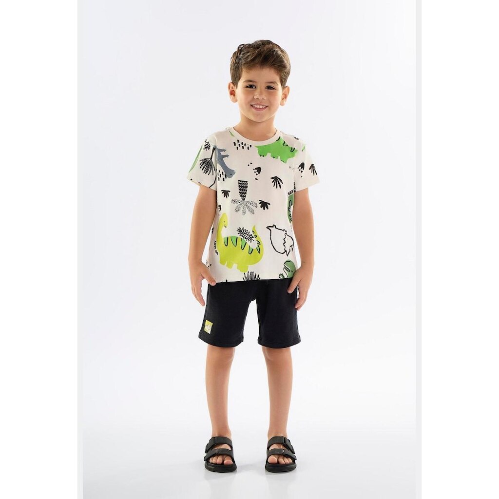 Conjunto Infantil para Menino com Camiseta e Bermuda Up Baby