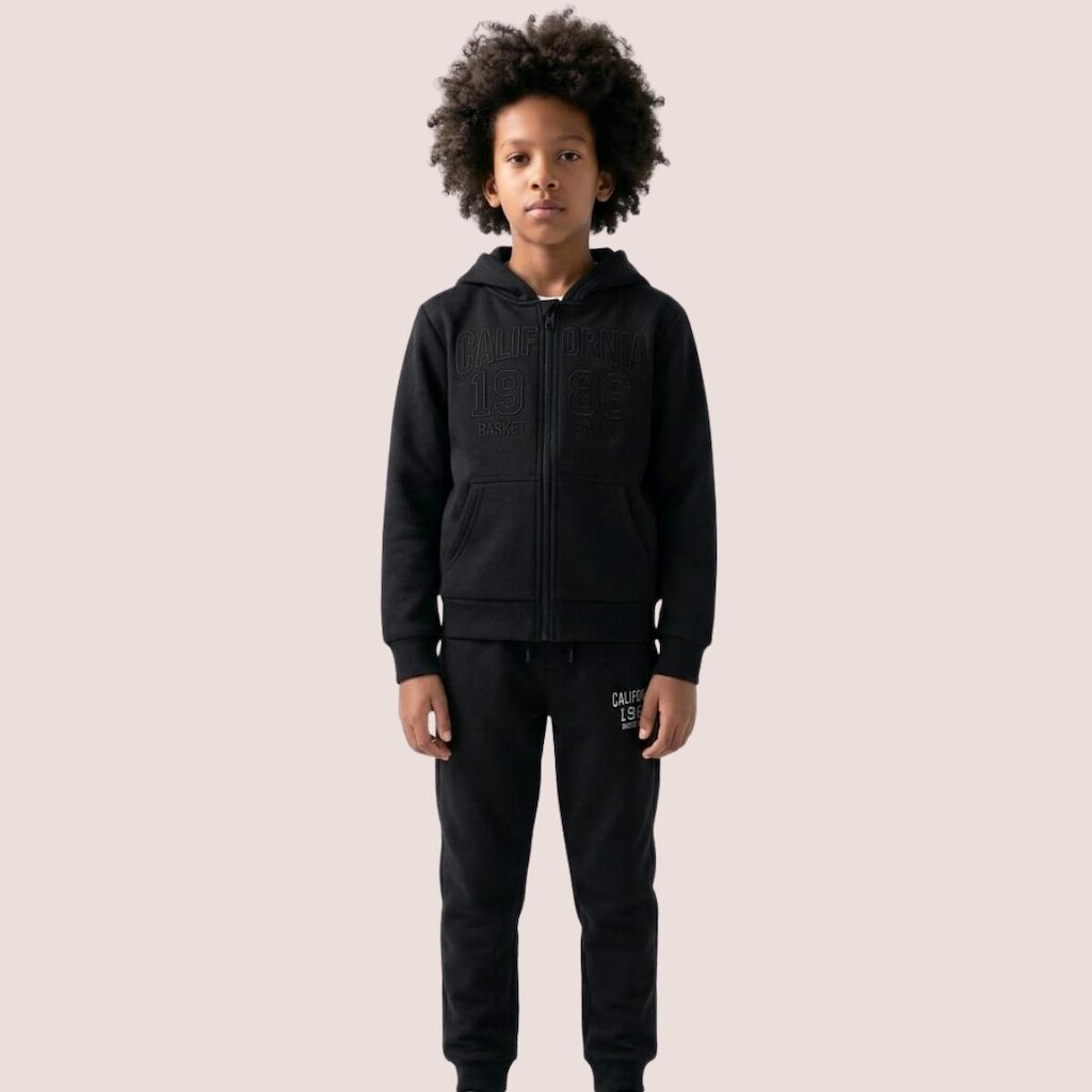 Conjunto Infantil Peluciado Casaco e Calça Fleece