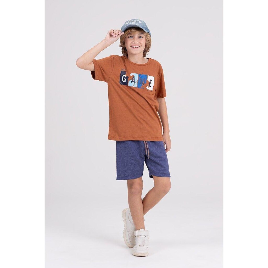 Conjunto Infantil Play The Game Caramelo