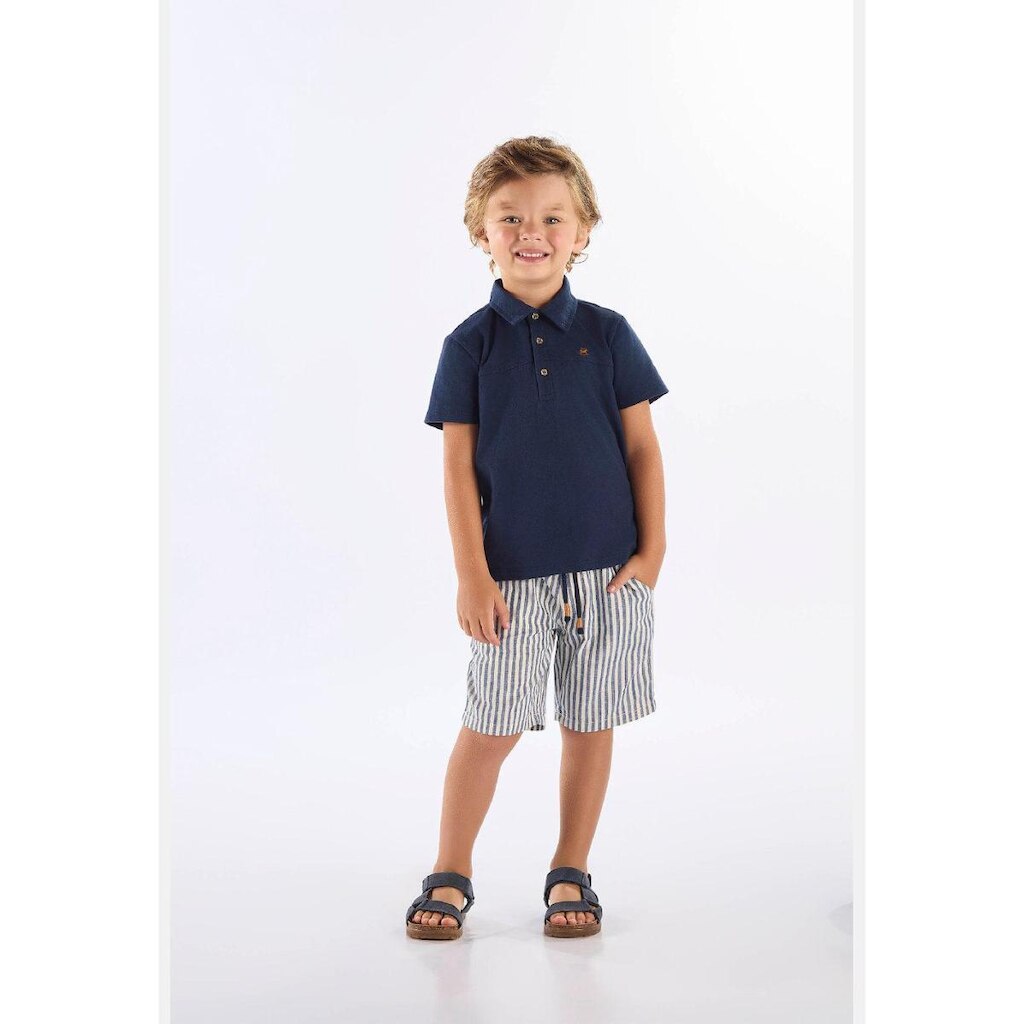 Conjunto Infantil Polo e Bermuda Up Baby